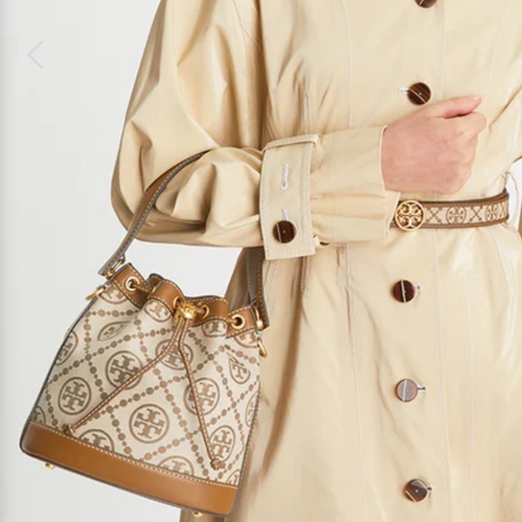 Tory Burch T monogram bucket bag - Picture 2 of 12